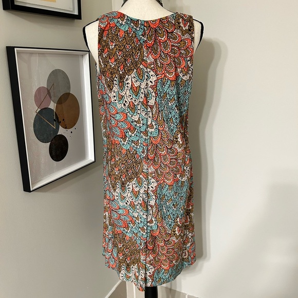 Anne Klein abstract printed sleeveless dress SZ 10 - Picture 2 of 4